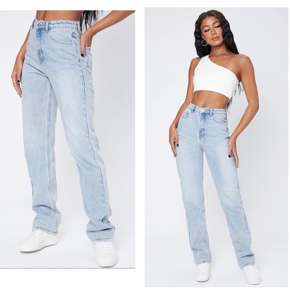 SHEIN high rise boyfriend jeans